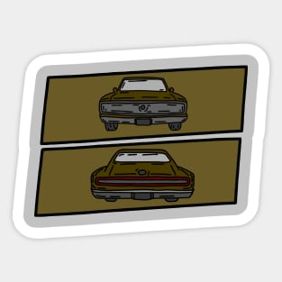 collection vintage muscle car Sticker